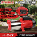ETOSHA 2000W Garden Water Pump High Pressure 4-Stage Tank Irrigation Water Pump.