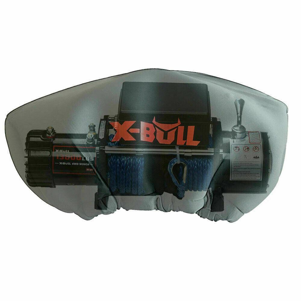 X-BULL Winch Cover Waterproof fits 8000-17000LBS Winch Dust Cover Soft 4X4.