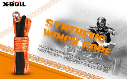 X-BULL Winch Rope Dyneema Synthetic Rope 5.5mm x 13m Tow Recovery Offroad 4wd.
