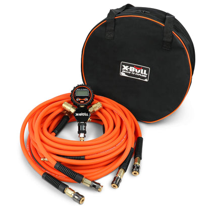 X-BULL 4 Tire Inflation Indeflate Digital 4 Hose 4 Tire Inflation Tyre Deflation System Equalizer.