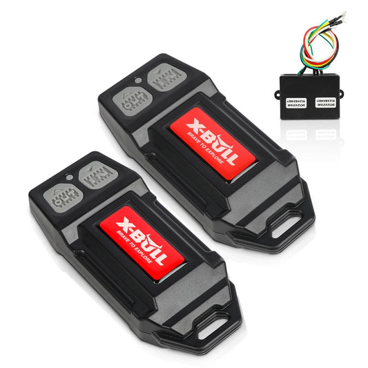 X-BULL 12V Winch Remote Control Winch Relay Solenoid Twin Handset Easy to Install.