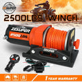 ZESUPER 12V Electric Winch 2500lbs Synthetic Rope Wireless Remote ATV UTV BOAT.