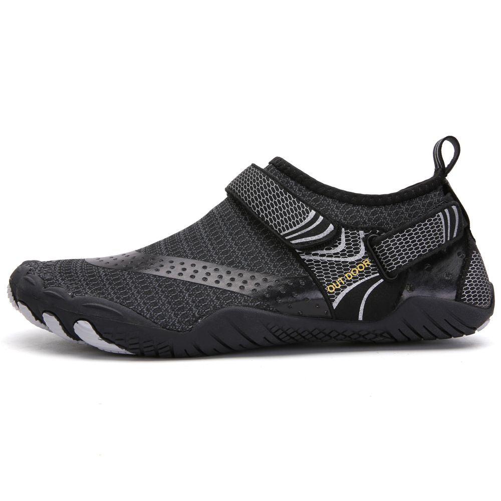 Men Women Water Shoes Barefoot Quick Dry Aqua Sports Shoes - Black Size EU39 = US6.