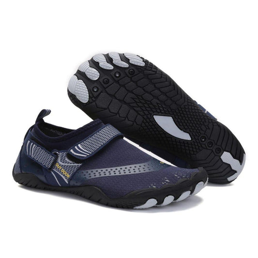 Men Women Water Shoes Barefoot Quick Dry Aqua Sports Shoes - Blue Size EU45 = US10.