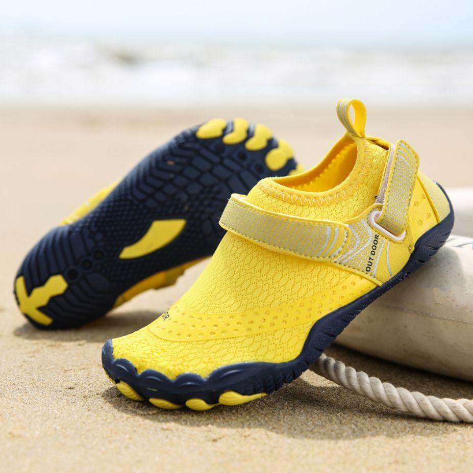Women Water Shoes Barefoot Quick Dry Aqua Sports Shoes - Yellow Size EU38 = US5.