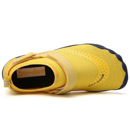Women Water Shoes Barefoot Quick Dry Aqua Sports Shoes - Yellow Size EU38 = US5.