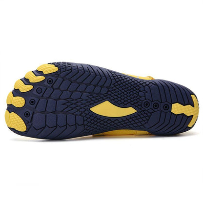 Women Water Shoes Barefoot Quick Dry Aqua Sports Shoes - Yellow Size EU38 = US5.