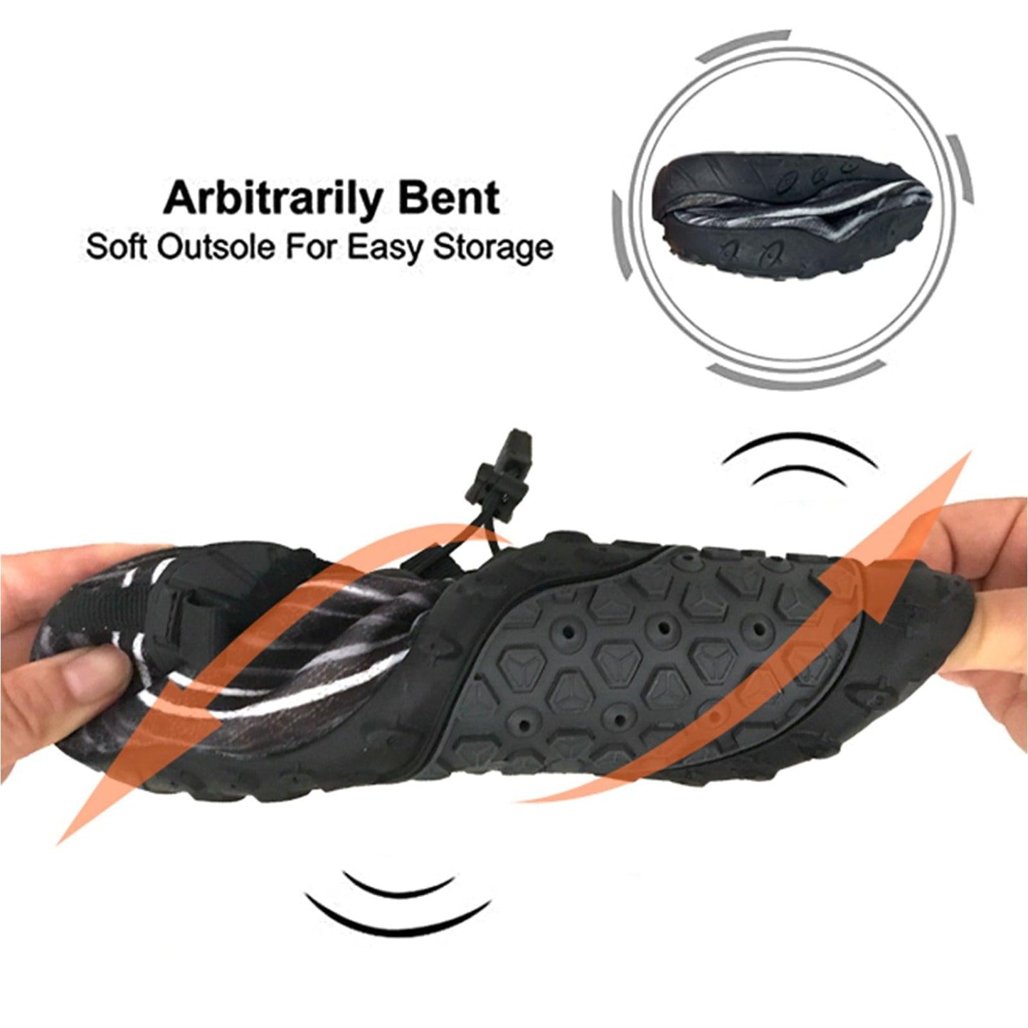 Water Shoes for Men and Women Soft Breathable Slip-on Aqua Shoes Aqua Socks for Swim Beach Pool Surf Yoga (Black Size US 9.5).