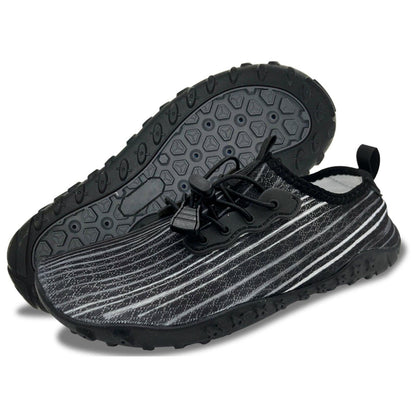 Water Shoes for Men and Women Soft Breathable Slip-on Aqua Shoes Aqua Socks for Swim Beach Pool Surf Yoga (Black Size US 9.5).