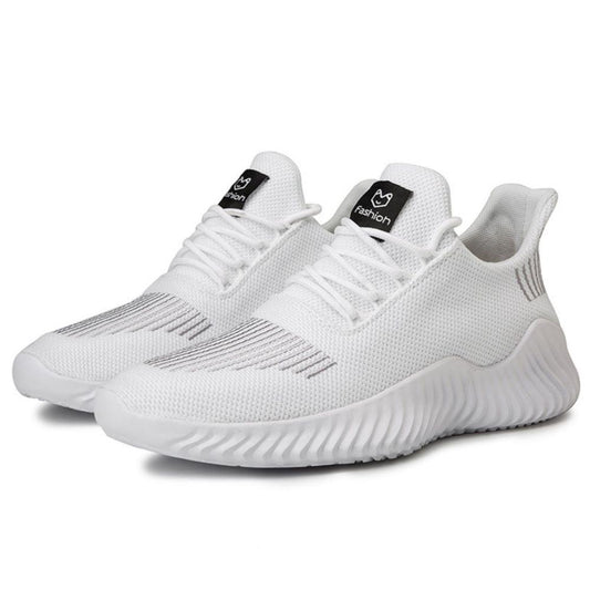 Men's Sneakers Outdoor Road Shoes Breathable Lightweight Non-slip ( White Size US11.5=US47 ).