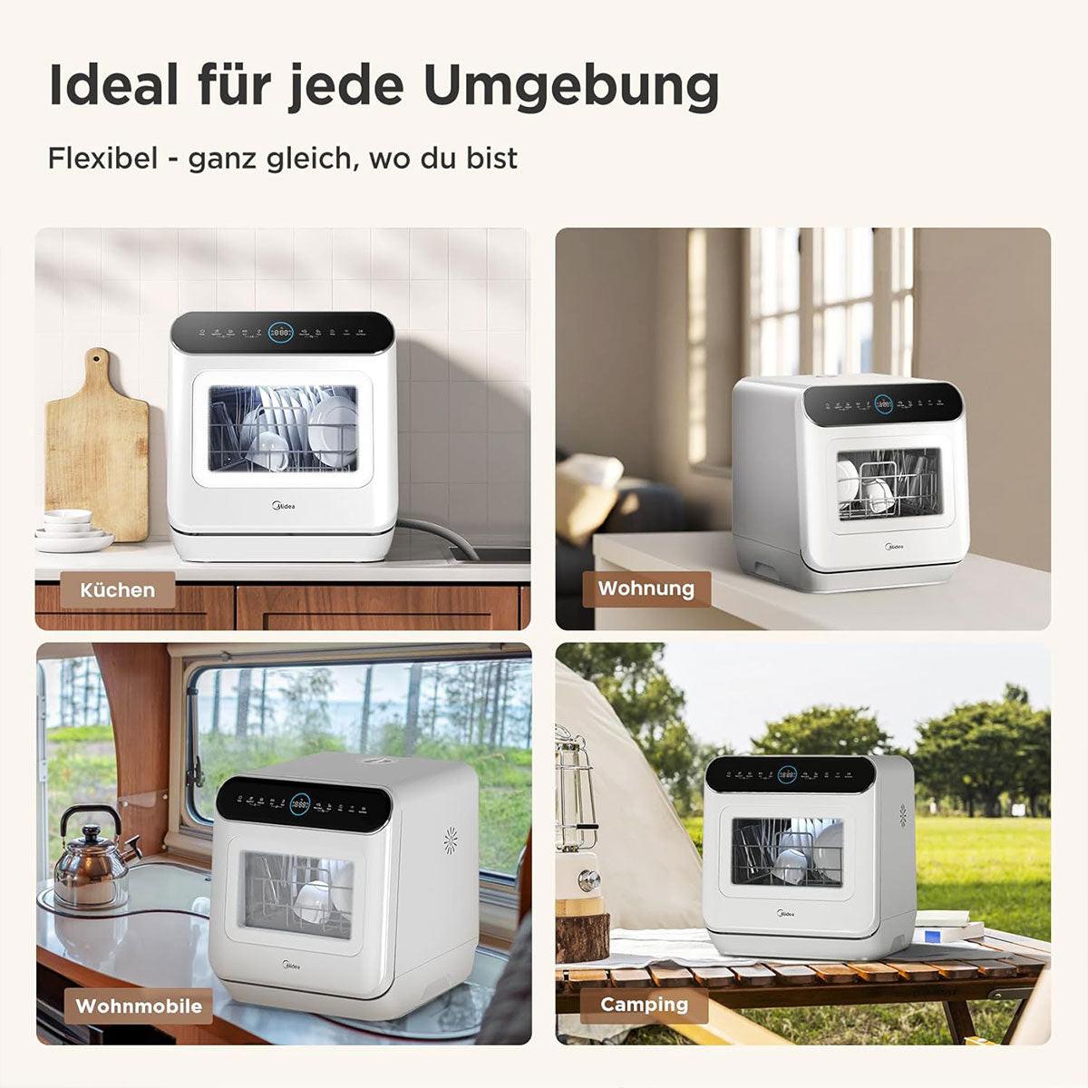 Midea 3rd Generation  Bench Top Mini Dishwasher.