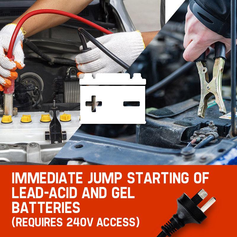 ROSSI 750 Amp Car Battery Charger, 12v/24v Jump Starter, for ATV Boat Truck Tractor, 15A Plug.
