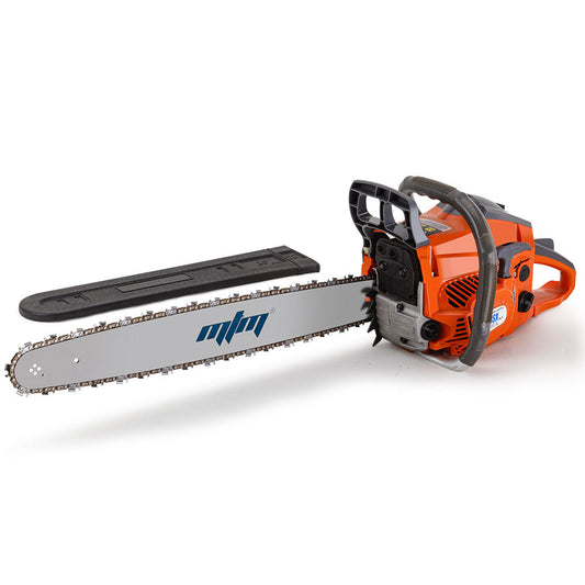 MTM Chainsaw Petrol Commercial 20 Bar E-Start Tree Pruning Chain Saw HP.