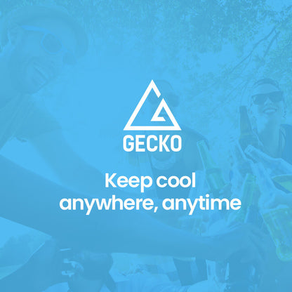 GECKO 142L Upright Portable Fridge / Freezer, 12V/24V for Motorhome and Caravan, Silver.