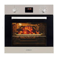 EuroChef 60cm Stainless Electric Wall Oven 8 Function Built-in Fan Forced Grill Touch Control.