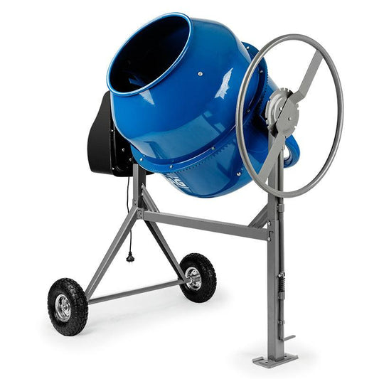Baumr-AG 220L Portable Cement Concrete Mixer Electric Construction Sand Gravel Mortar.
