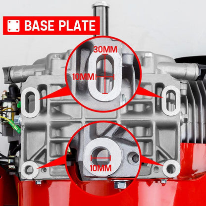 Baumr-AG 16HP Stationary Engine Petrol Direct Ignition OHV 4-Stroke Electric Recoil Start.