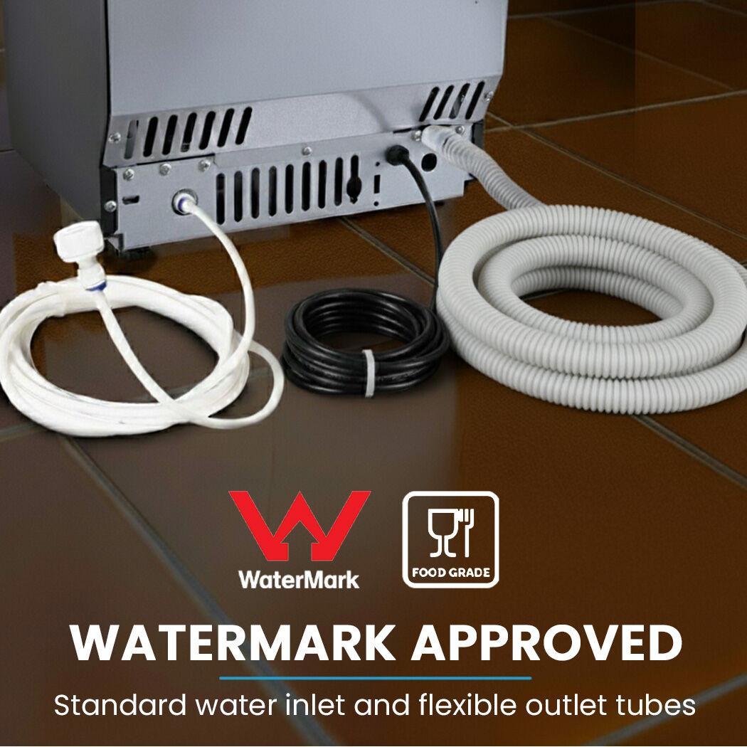 POLYCOOL Commercial Ice Maker Machine, up to 35kg/24hr, Timer & Self Cleaning Programs.