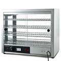 EUROCHEF Electric Food Warmer Display, 1000W, 4-Tier Stainless Steel.