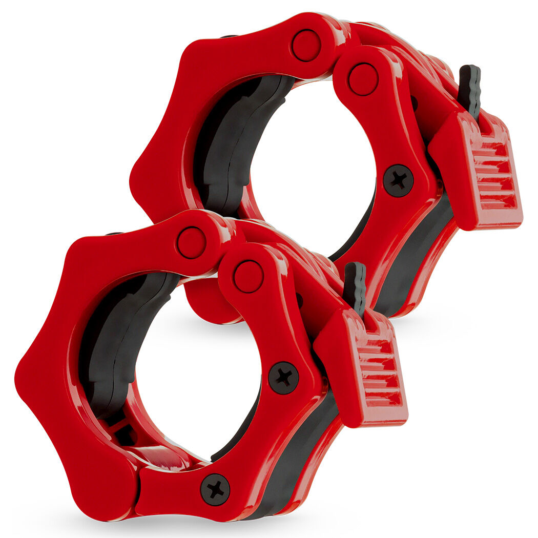 PROFLEX 2x 50mm Olympic Gym Barbell Collar Lock Clips, for Home Fitness Bodybuilding Weights Training Lock Clips.
