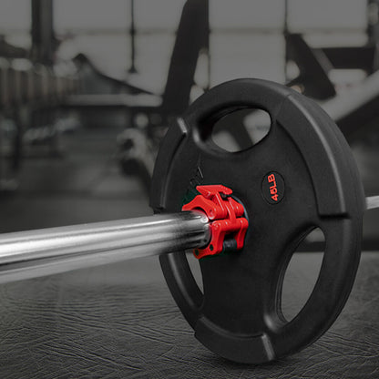 PROFLEX 2x 50mm Olympic Gym Barbell Collar Lock Clips, for Home Fitness Bodybuilding Weights Training Lock Clips.