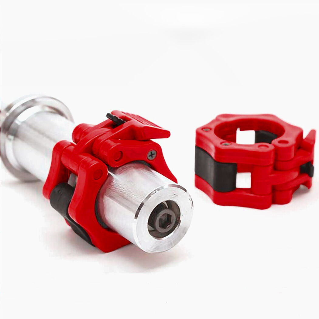 PROFLEX 2x 50mm Olympic Gym Barbell Collar Lock Clips, for Home Fitness Bodybuilding Weights Training Lock Clips.