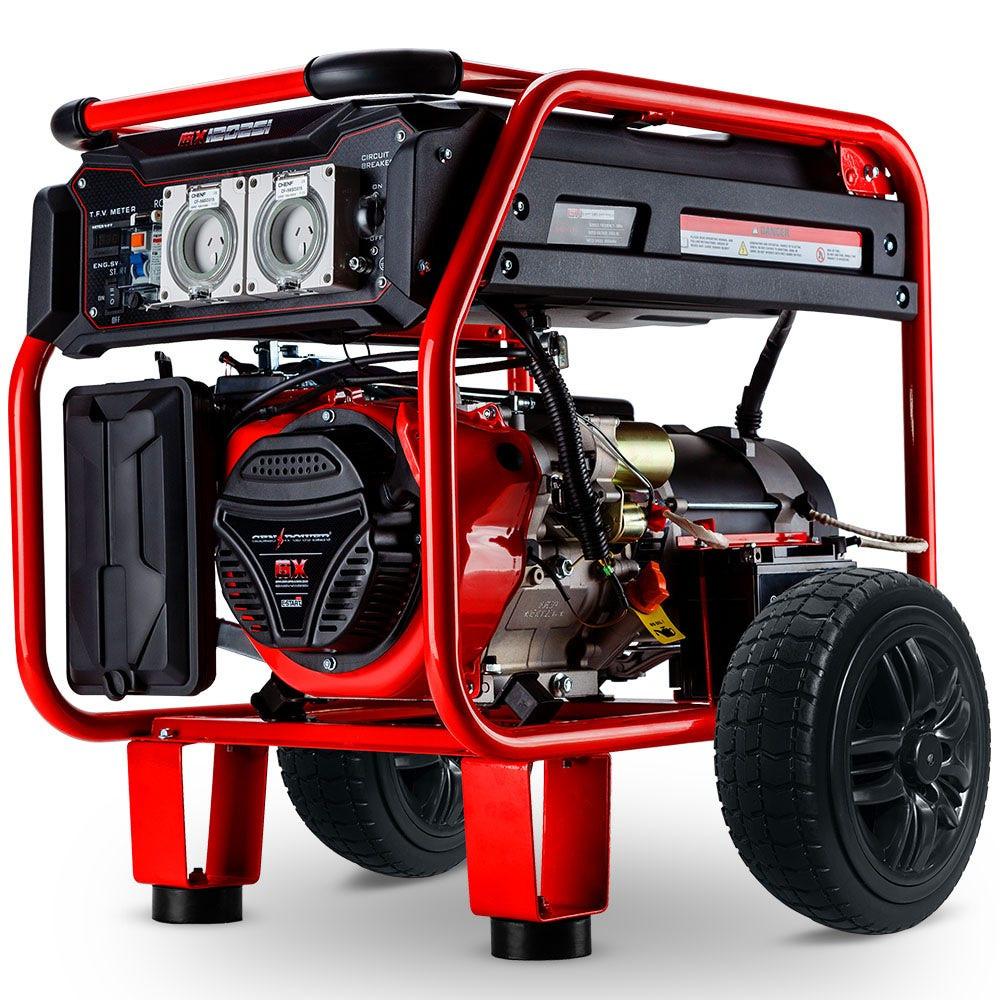 GENPOWER Portable Petrol Generator 8.4kW Max 6kW Rated Single Phase 18HP 420cc 4-Stroke Engine.