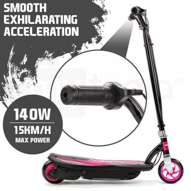 BULLET ZPS Kids Electric Scooter 140W Children Toy Pink Girls Battery Ride.