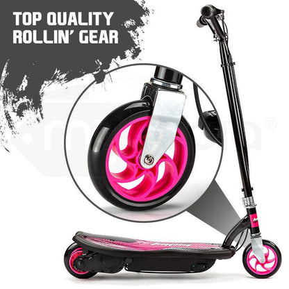 BULLET ZPS Kids Electric Scooter 140W Children Toy Pink Girls Battery Ride.