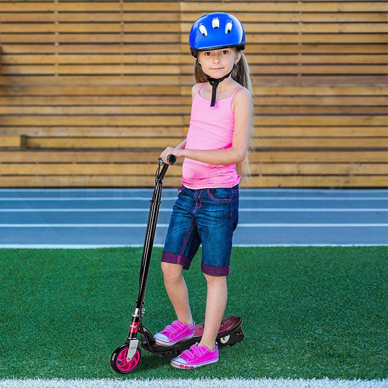 BULLET ZPS Kids Electric Scooter 140W Children Toy Pink Girls Battery Ride.