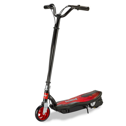 BULLET Electric Kids Scooter 140W Foldable Children Ride On Commuter Toy Battery Boys Girls, ZPS Red.