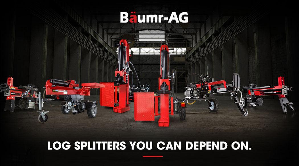 BAUMR-AG 6 Ton Electric Log Splitter 6T Hydraulic Firewood Wood Timber Block Cutter Small Machine.