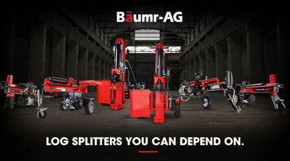BAUMR-AG 6 Ton Electric Log Splitter 6T Hydraulic Firewood Wood Timber Block Cutter Small Machine.