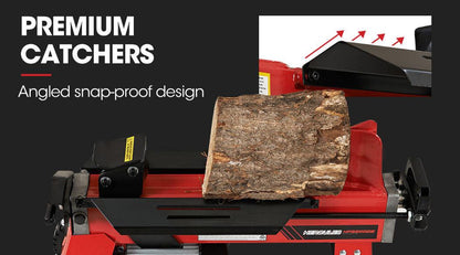 BAUMR-AG 6 Ton Electric Log Splitter 6T Hydraulic Firewood Wood Timber Block Cutter Small Machine.
