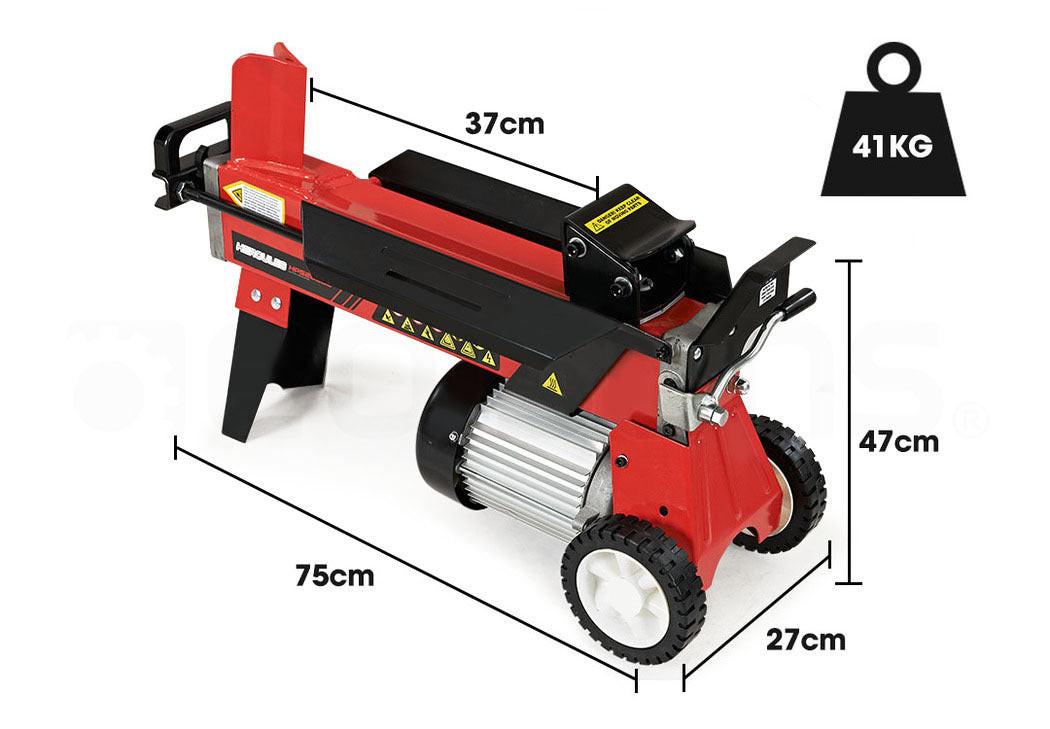 BAUMR-AG 6 Ton Electric Log Splitter 6T Hydraulic Firewood Wood Timber Block Cutter Small Machine.