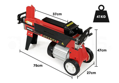 BAUMR-AG 6 Ton Electric Log Splitter 6T Hydraulic Firewood Wood Timber Block Cutter Small Machine.