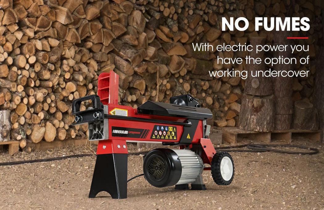 BAUMR-AG 6 Ton Electric Log Splitter 6T Hydraulic Firewood Wood Timber Block Cutter Small Machine.