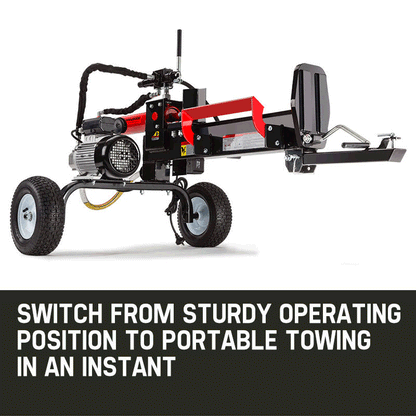 Baumr-AG 20 Ton Electric Log Splitter 20T Heavy-Duty Wood Cutter Hydraulic Fire Wood Block Axe.