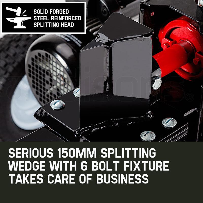 Baumr-AG 20 Ton Electric Log Splitter 20T Heavy-Duty Wood Cutter Hydraulic Fire Wood Block Axe.