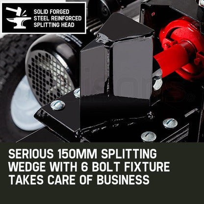Baumr-AG 20 Ton Electric Log Splitter 20T Heavy-Duty Wood Cutter Hydraulic Fire Wood Block Axe.