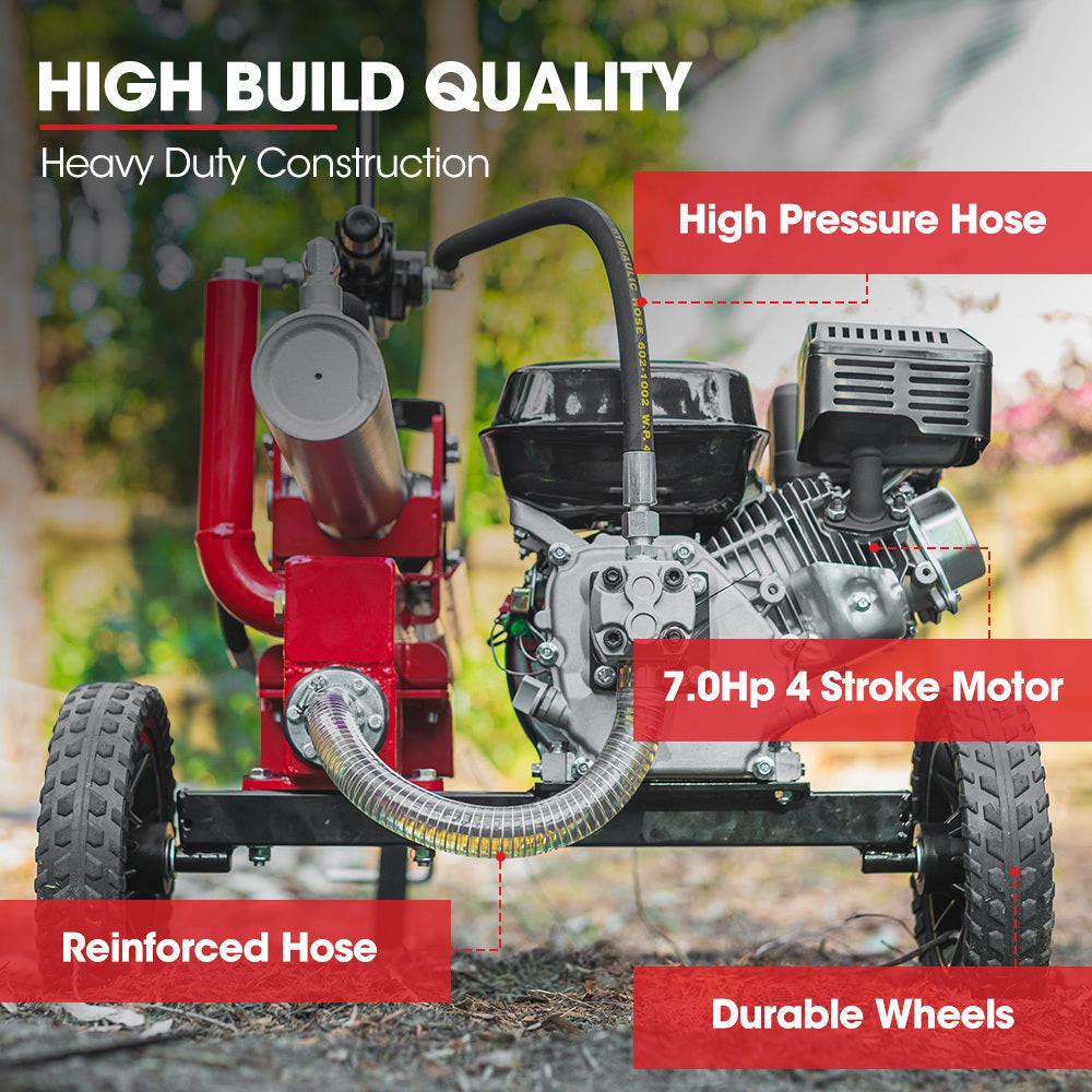 BAUMR-AG 12 Tonne Petrol Hydraulic Wood Log Splitter, - HPS400.