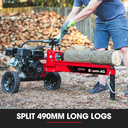 BAUMR-AG 12 Tonne Petrol Hydraulic Wood Log Splitter, - HPS400.