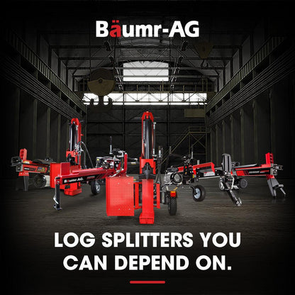 BAUMR-AG 12 Tonne Petrol Hydraulic Wood Log Splitter, - HPS400.