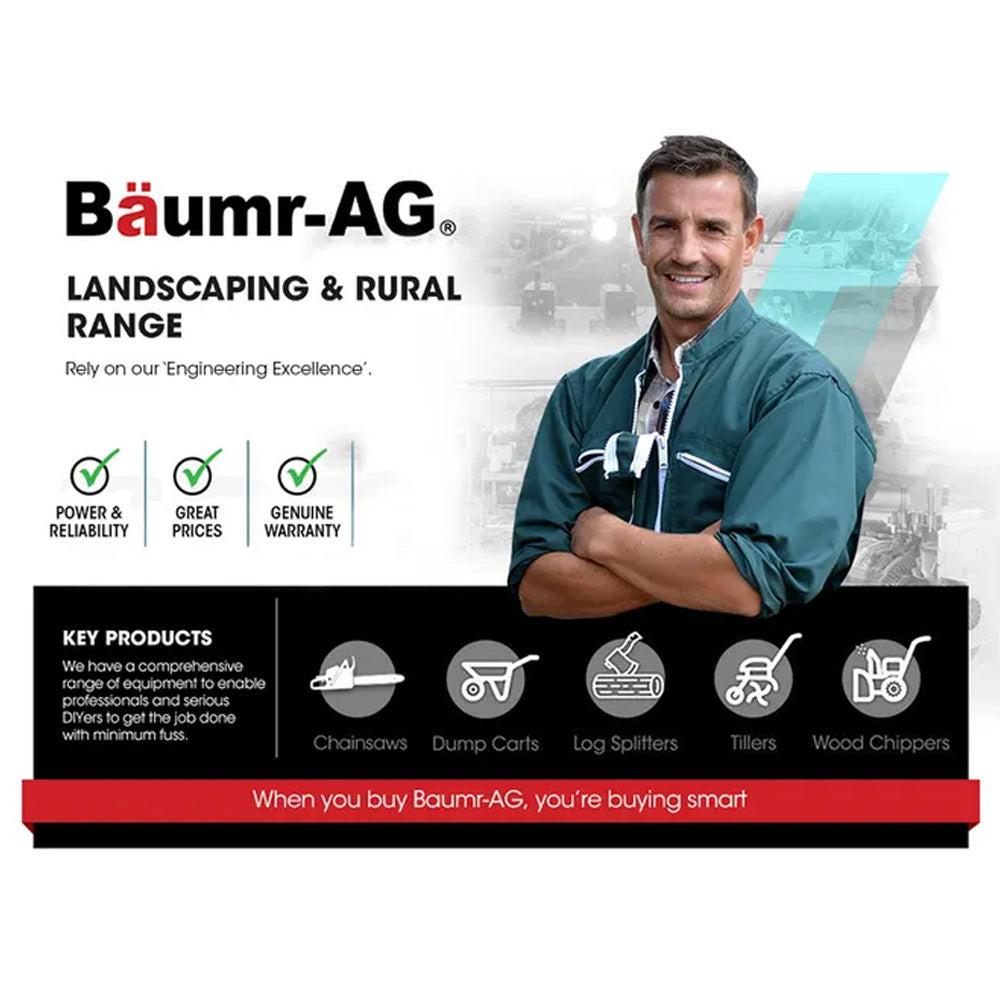 BAUMR-AG 12 Tonne Petrol Hydraulic Wood Log Splitter, - HPS400.