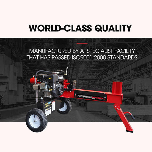 Baumr-AG 20 Tonne Hydraulic Petrol Log Splitter 8HP Wood Firewood Cutter - HPS600.