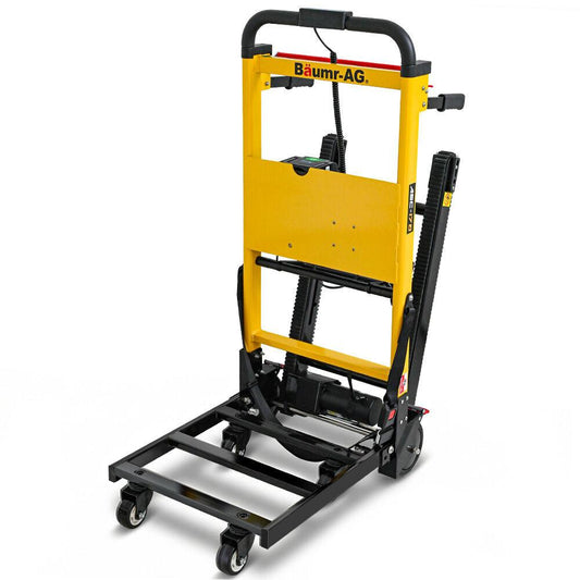 BAUMR-AG Electric Stair Climbing Hand Truck 159kg Load, Foldable Motorised Dolly Cart for Moving Furniture Appliances Equipment.