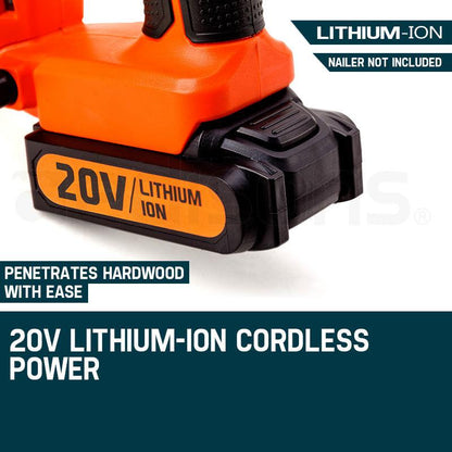 UNIMAC Nailer 20V Battery Lithium Ion Rechargeable Cordless Nail Gun.