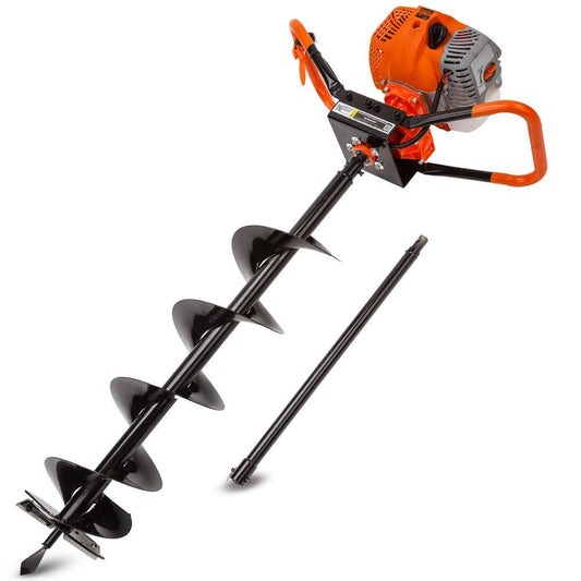 Baumr-AG Post Hole Digger 62CC Posthole Earth Auger Fence Borer Petrol Drill Bit.