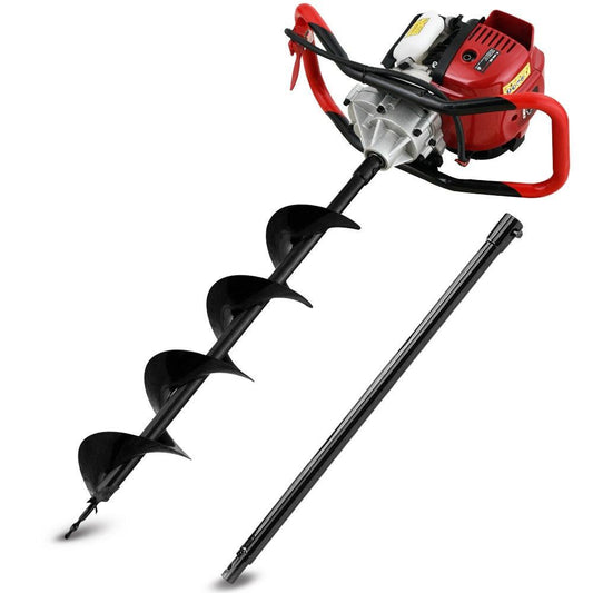 BAUMR-AG BPX-1400 38cc 4-Stroke Petrol Post Hole Digger, 150mm Auger w/ 600mm Extension Shaft.