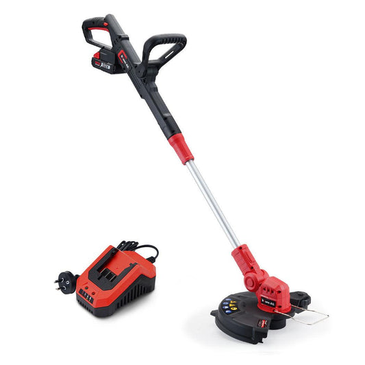 Baumr-AG 20V Cordless Line Trimmer Whipper Snipper Electric Garden Tool, 2.0Ah Lithium Battery Charger.